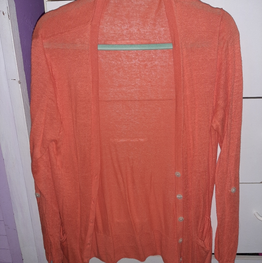 Starfish Orange Mid-Length Sweater - Picture 1 of 5